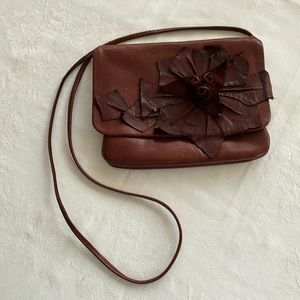 Artisan Hand Crafted Brown Leather Crossbody Bag